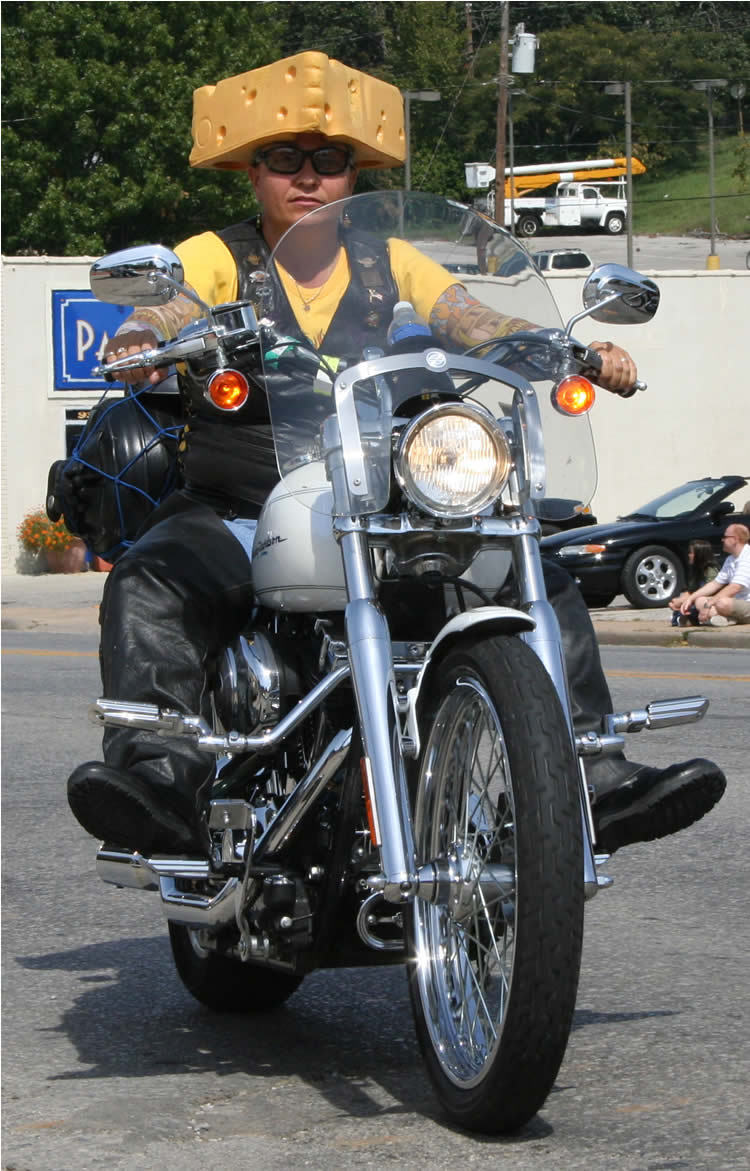 Cheesehead Biker