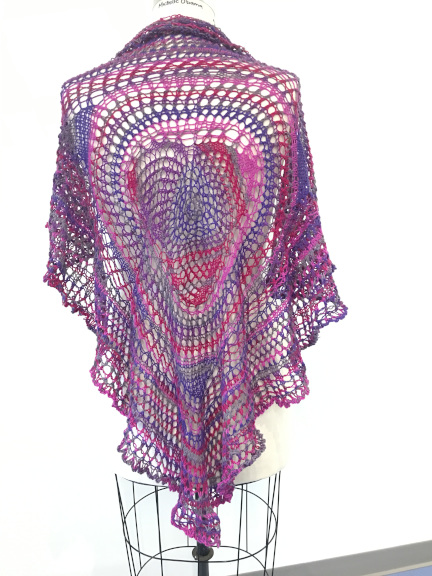 sock yarn shawl
