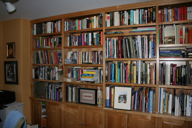 shelves in the new room
