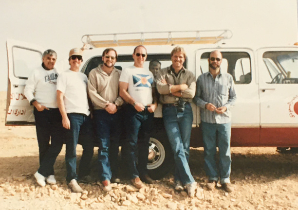 Our team on a desert trip