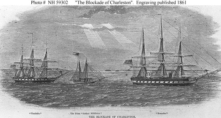 Vandalia at Charleston 1861